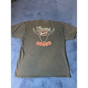 Tee Luv Coors Banquet Beer Rodeo T Shirt Mens XL Black Graphic Tee